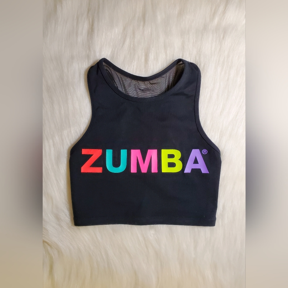 Zumba mesh back crop top